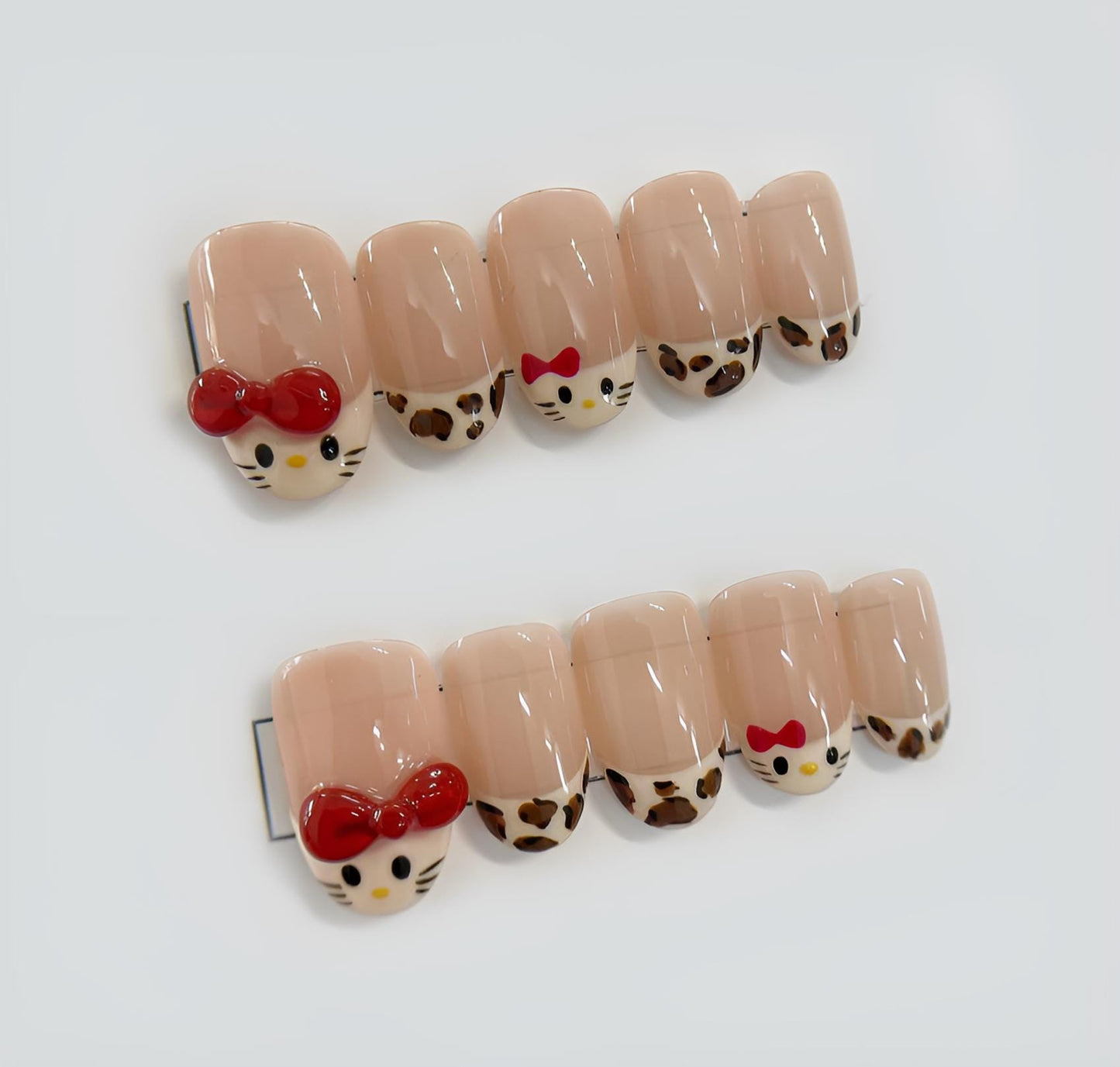 Hello Kitty Press On Nails Cute Cartoon Almond Shape | Kawaii Hello Kitty Press Ons Almond Shape Cute Style
